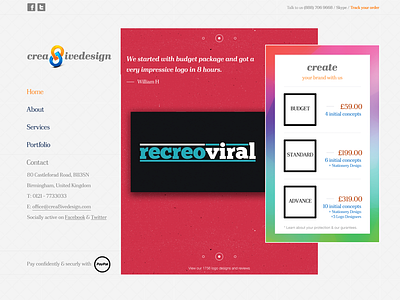 Creative Design Redesign cta minimal redesign web webdesign