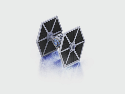 Low Poly Tie Fighter 3d empire fanart film lowpoly scifi space starwars tiefighter