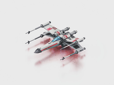 Low Poly X Wing