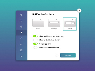 Daily UI 007 Setting daily ui notification settings uiux design