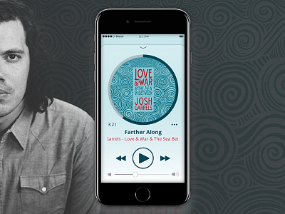 Daily UI 009 Music Player daily ui 009 josh garrels mobile music player uiux