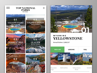 Daily UI 019 daily ui 019 leaderboard national parks outdoors uiux design