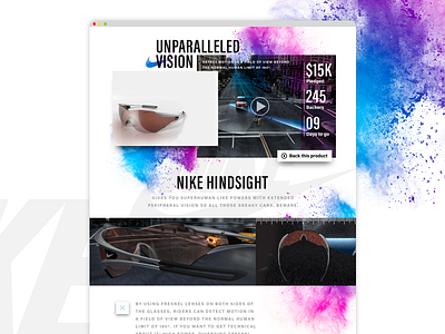 Daily UI 032 Crowdfunding Campaign crowdfunding campaign daily ui nike uiux design web