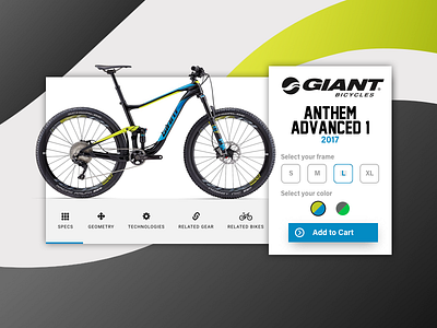 Daily UI 033 Customize Product bicycles customize product daily ui giant