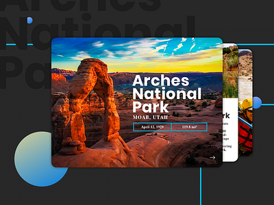 Daily UI 045 Info Card daily ui info card moab national park