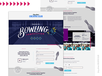 Bay Area Creative Club - Bowling Event Landing Page