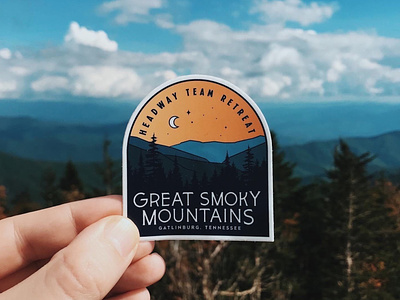 Headway Retreat Swag - September 2019 agency clothing design smoky mountains sticker swag team tennessee water bottle