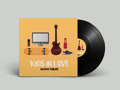 B.F.A. - Kids In Love Vinyl illustration music art package design vinyl cover