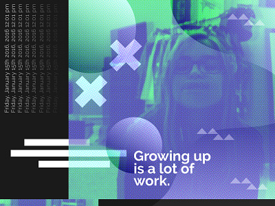 "Growing up..." [Journal Design Challenge 7/7]