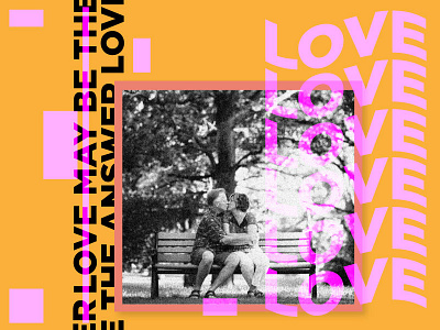 Love May Be The Answer To Any Question You Can Think Of design inspiration love orange quote typography