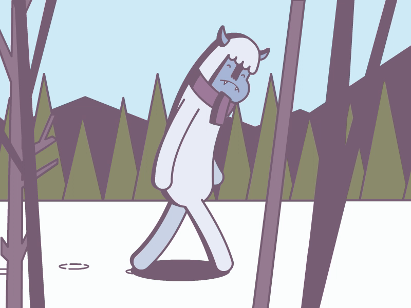 Emotional Yeti abominable snowman yeti