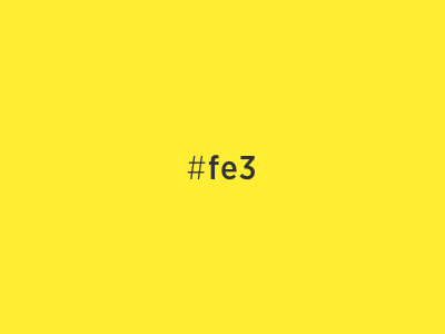 #fe3 ffee33