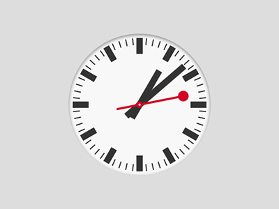 iClock (pure css3) clock css3 ipad