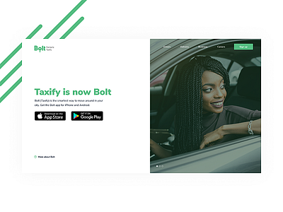 Bolt website redesign front end product design uidesign visual design