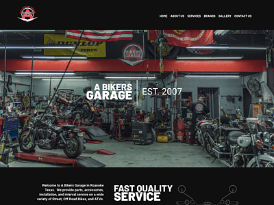 A Bikers Garage Website - In Progress