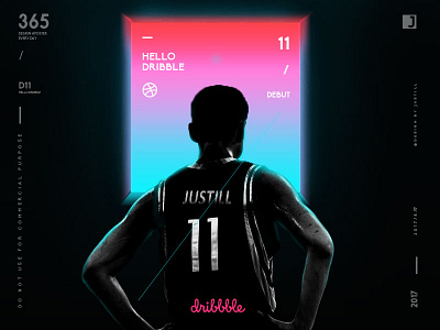 Debut——Hello dribble design graphic visual