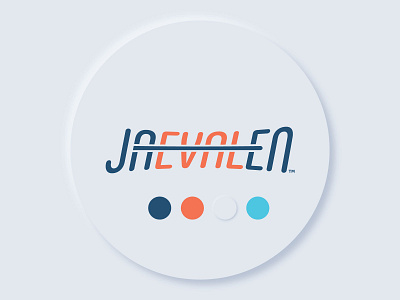 Jaevalen Logo bioinformatics custom lettering logo logodesign rounded font typography wordmark