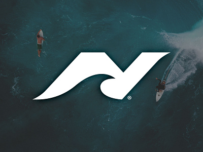 Surf Logo lettter n logo logo design surf surfing wave