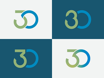30 Logo 30 logo logo design typography