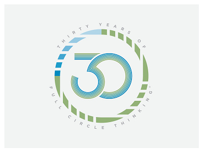 Corporate 30th Anniversary Logo 30 badge design logo logo design numbers typography