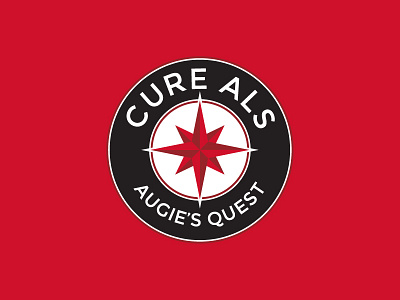 Final Logo Redesign als badge black compass logo red round white