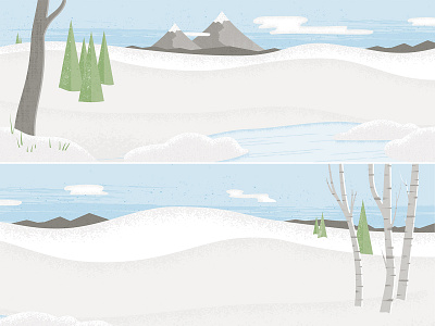 Winter Background Illustrations christmas holidays illustration illustrator landscape mountains snow trees winter