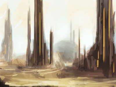 SAND concept digital paint environment fantasy illustration