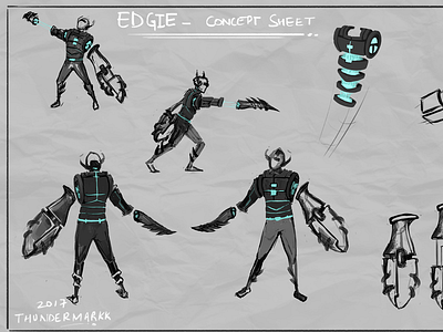 EDGIE character concept digital fantasy photoshop wacom