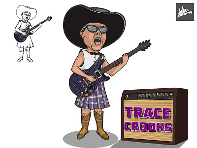 TRACE band cartoon character stickers