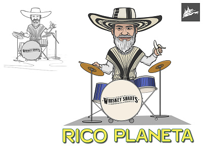 RICO band cartoon character stickers