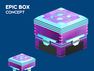 Epic Box box chest concept digital paint game game art photoshop props reward