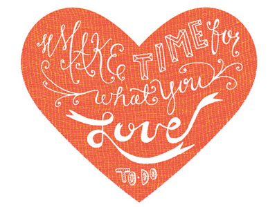 Make Time crafte craftedesign hand lettering heart kelly lambert love make time minted