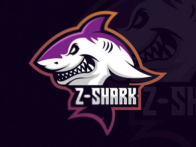 Shark Esport Logo Gaming Team