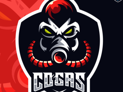 Mask Gas Esports Logo Gaming Team