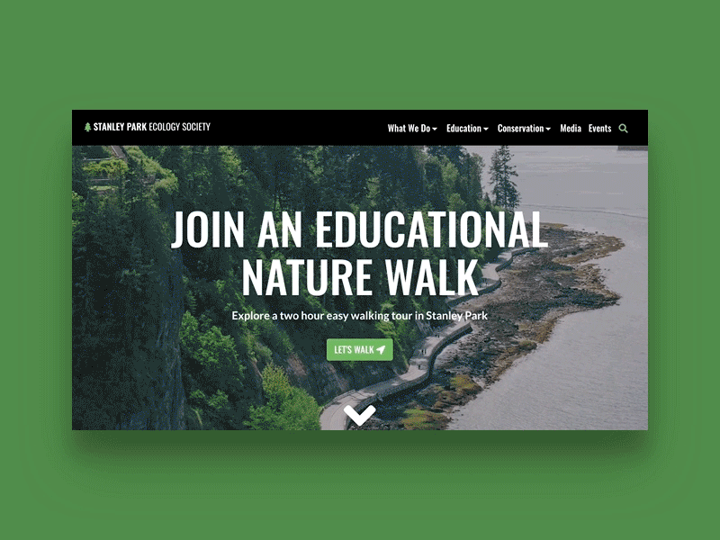 Stanley Park Ecology Society boostrap css ui web
