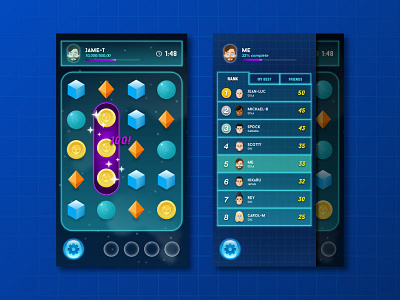 Sci Fi Match 3 Concept concept drawing game illustration ui vector