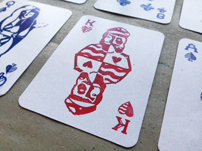 King cards crafts deck illustration king lettering nemetz poker sailor sea stamps