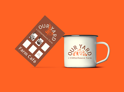 Our Yard: Coffee cup branding coffee community community garden cup farm flexible identity logo london loyalty card stencil
