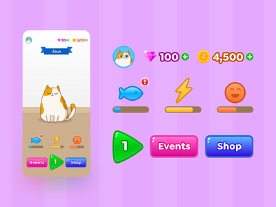 Mobile Game UI by Dmitriy Prozorov on Dribbble