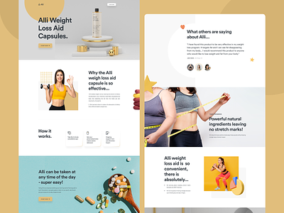 Weight Loss Template For WPFunnels branding clean design energy fitness funnels graphic design ui ux web website weight weight loss