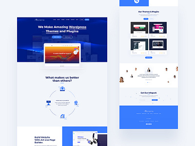 Marketplace business webpage branding business design psd responsive ui