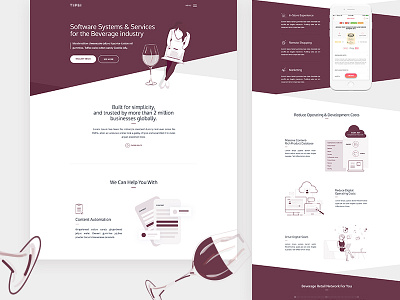 Beverage Industry Landing Page