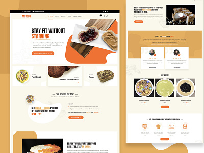 Healthy Food Landing Page. bodybuilder clean creative delivery food healthy interface landingpage product ui ux