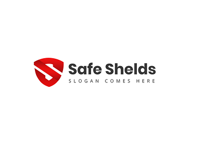 Safe Shelds logo logo alphabet logo design red logo s logo sheild logo ui ui ux