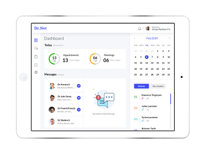 Doctor App chat dashboard dashboard ui design ios ipad mobile app design scheduler tab tipography ui ui ux designer ux ui design