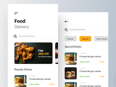 Food Ordering Mobile App android app design food ordering app ios app design mobile app design online food restaurant app ui dashboard ui pack