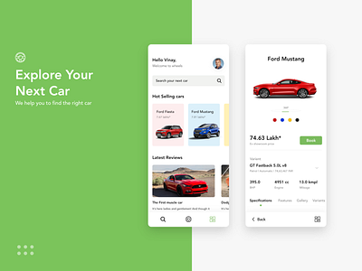 Explore car car daily ui dashboard ui ford ford mustang mobile app design mobileapp ui ux uidesign