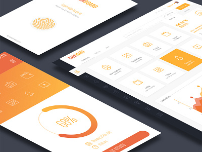 Dashboard Mockup Design admin clean dashboard design layout mockup new orange simple ui ux