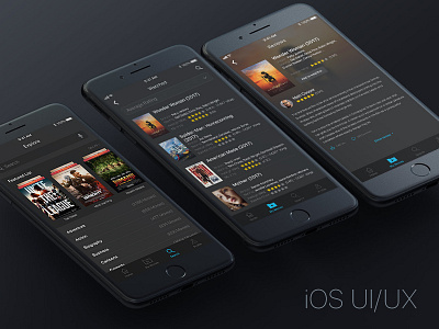 iOS UI/UX Design For Movie Review App