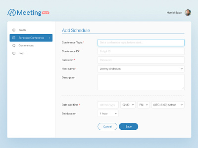 Schedule Your Meeting admin dashboard assets clean conference design design inspiration inspiration landing layout meeting mockup modern responsive schedule table ui uidesign ux uxdesign website